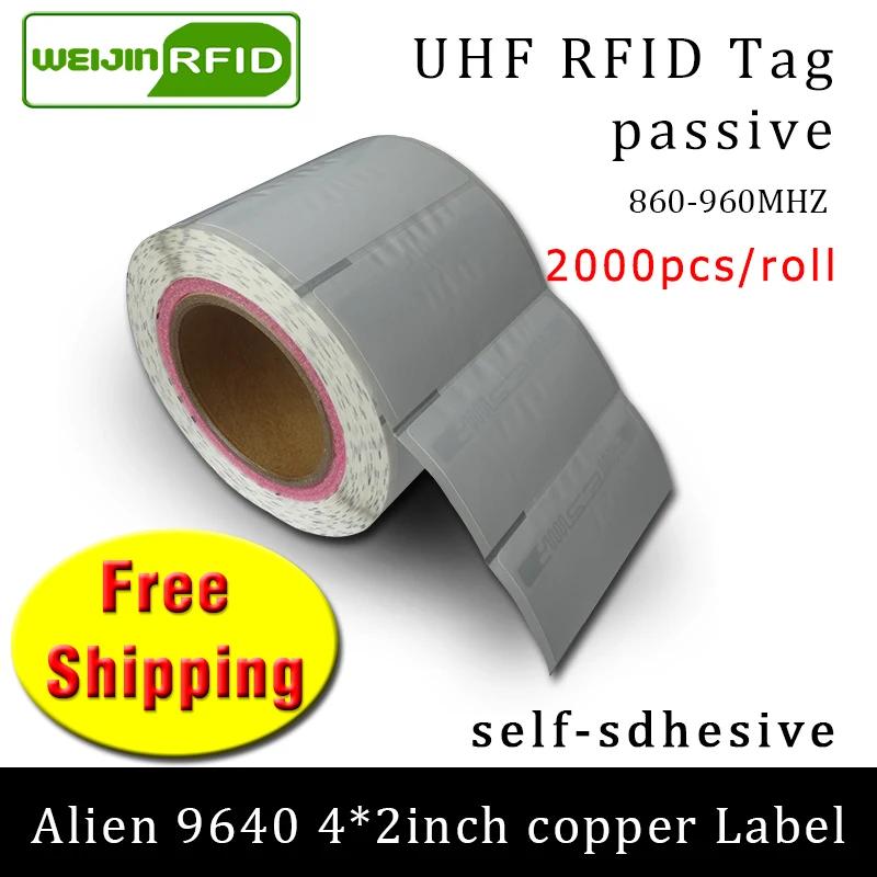 RFID ± UHF ƼĿ ܰ 9640   EPC6C 915mhz868mhz860-960MHZ H3 2000pcs     RFID 